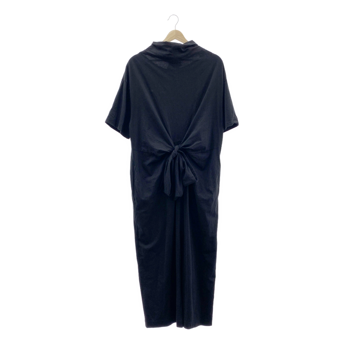 その他 コットン リボン ポケット付き スリット ワンピース