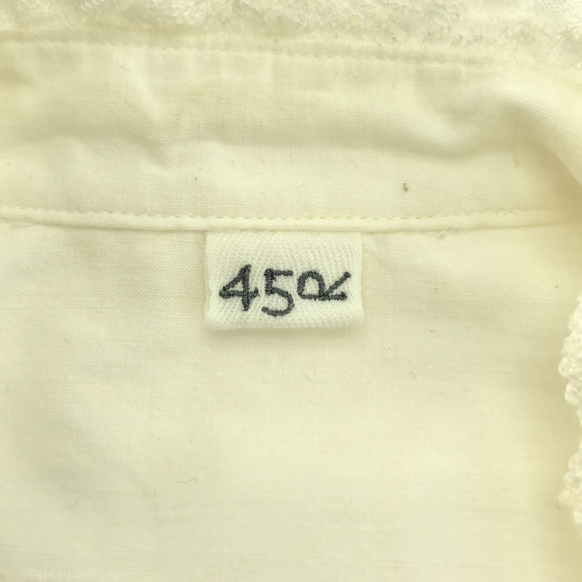 45r / フォーティファイブアール レース ピンタック シャツ