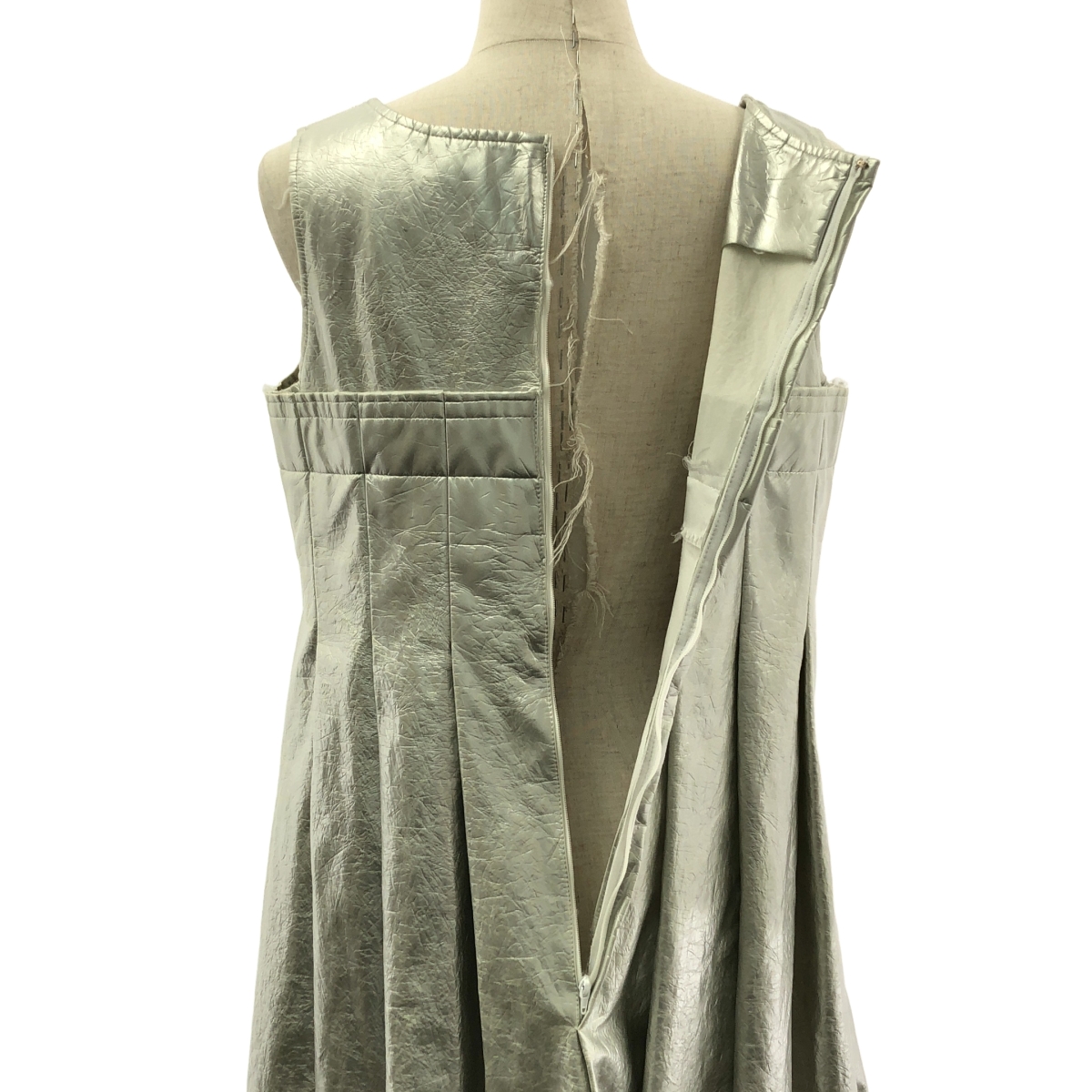 COMME des GARCONS / コムデギャルソン フェイクレザー バックジップ ドレス ワンピース