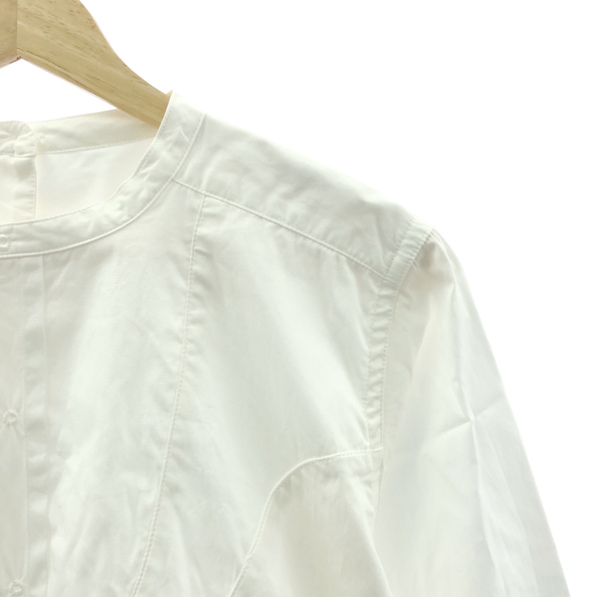 TICCA / ティッカ スタンドカラー コットン プルオーバー ブラウス