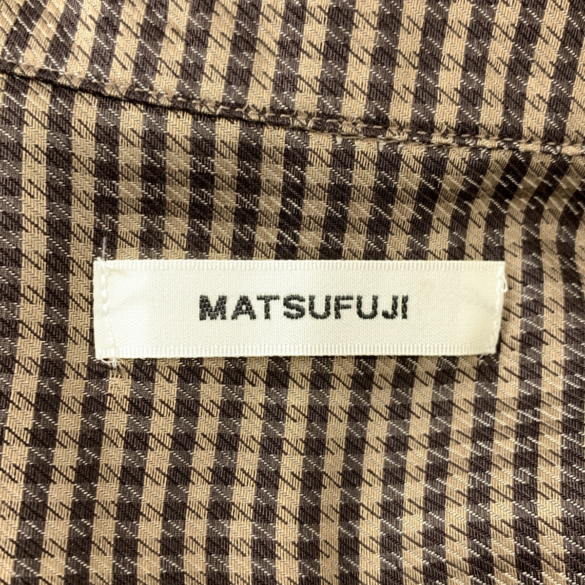 MATSUFUJI / マツフジ キュプラ チェック ユーティリティ シャツ