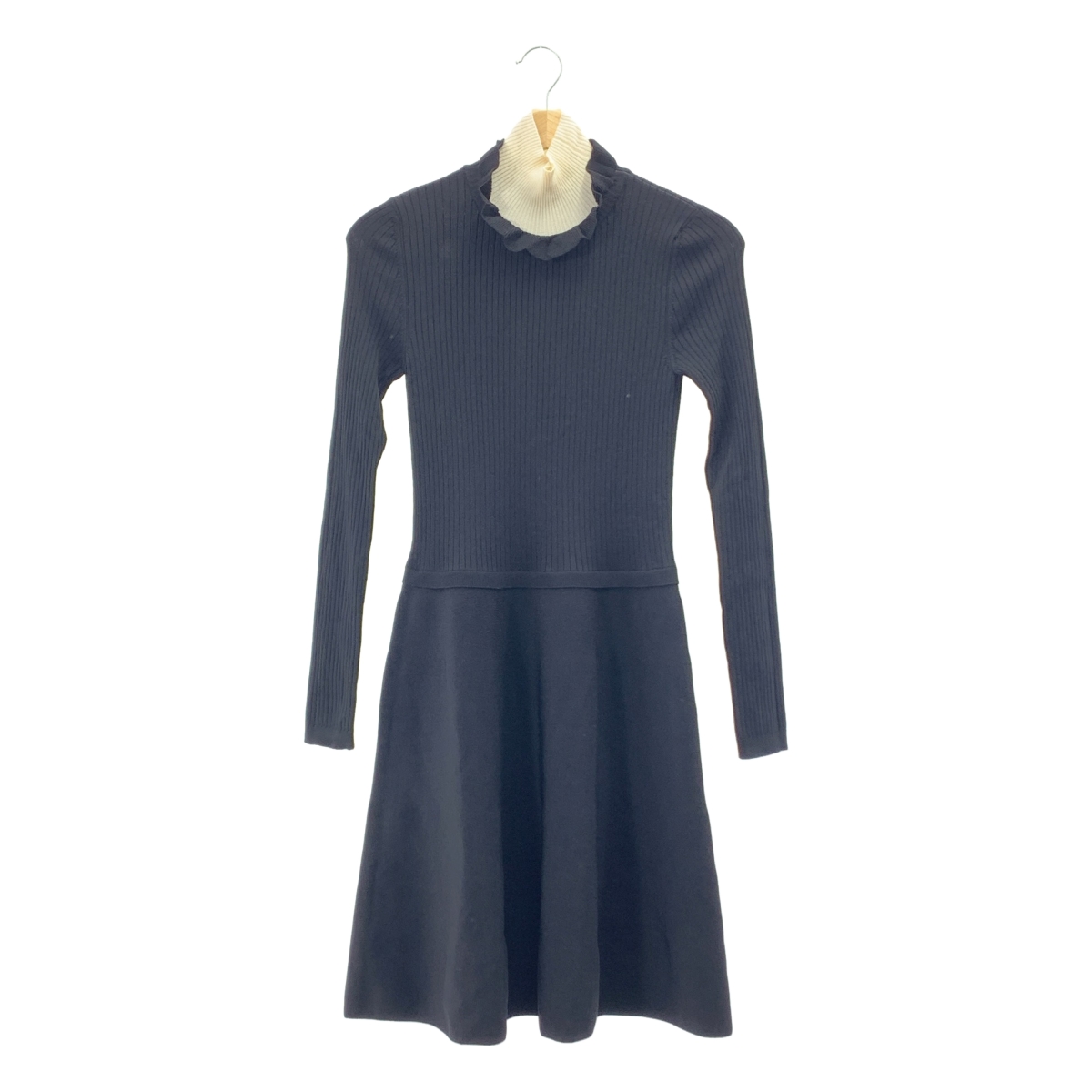 RED VALENTINO / レッドヴァレンティノ レイヤードカラー リブ ニット ワンピース