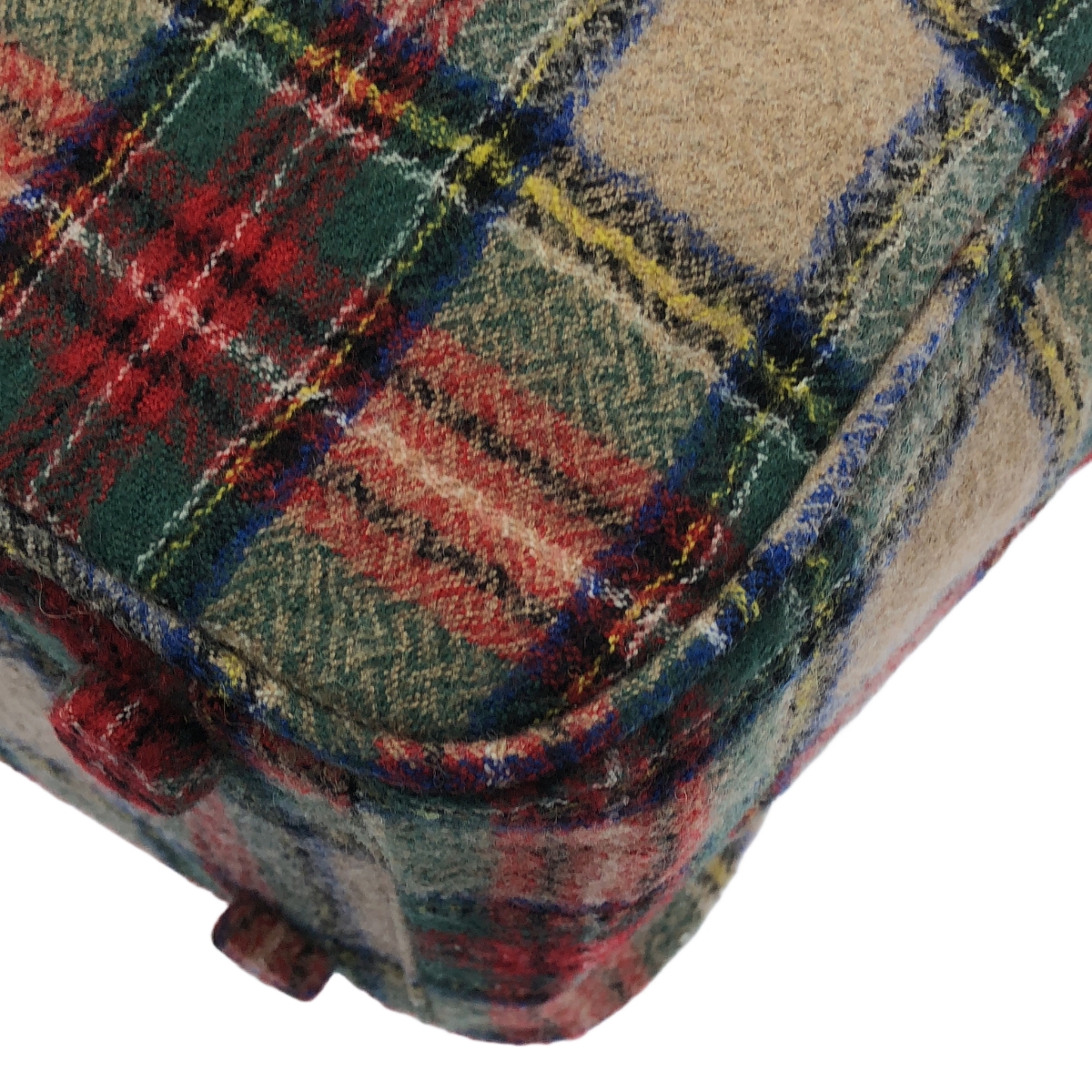 R&D.M.Co / オールドマンズテーラー WOOL TARTAN CHECK BOSTON BAG ウール タータンチェック ボストンバッグ ブローチ付き