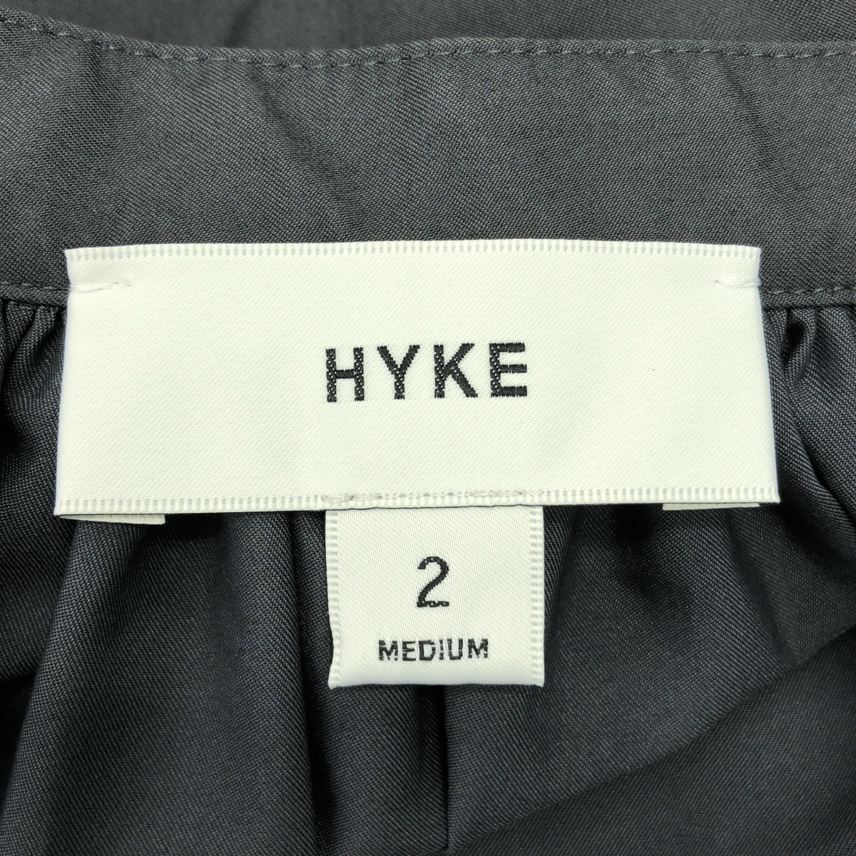 HYKE / ハイク T/C GATHERED DRESS ギャザー ドレス ワンピース