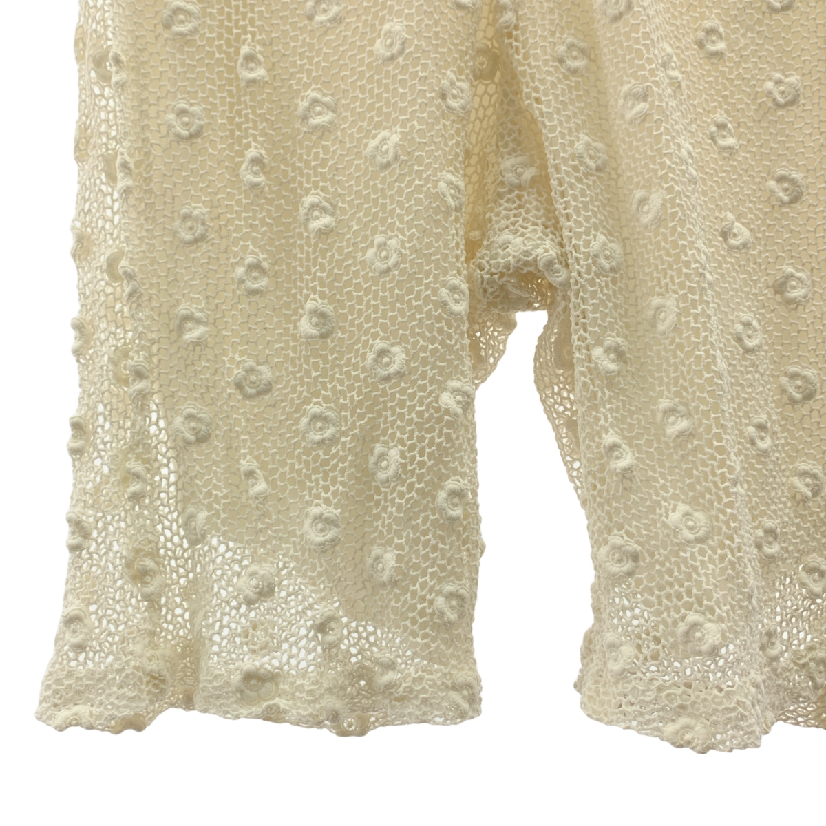 COMME des GARCONS COMME des GARCONS / コムコム フラワー刺しゅう かぎ編み サルエルパンツ