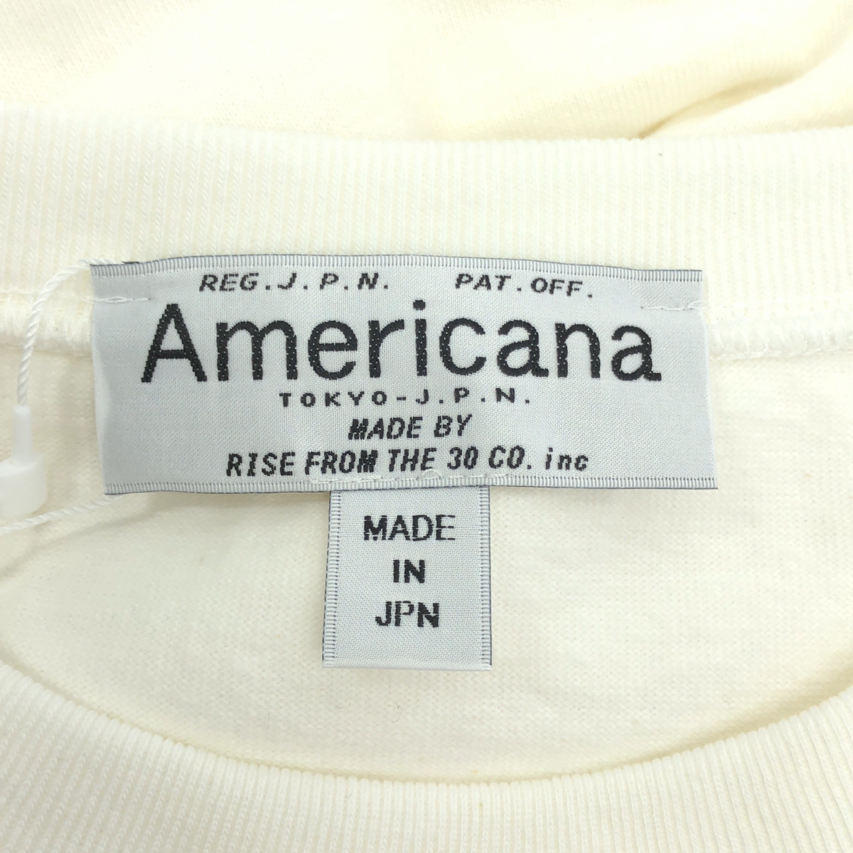 Americana / アメリカーナ 両面ロゴ サイドジップ カットソー ワンピース