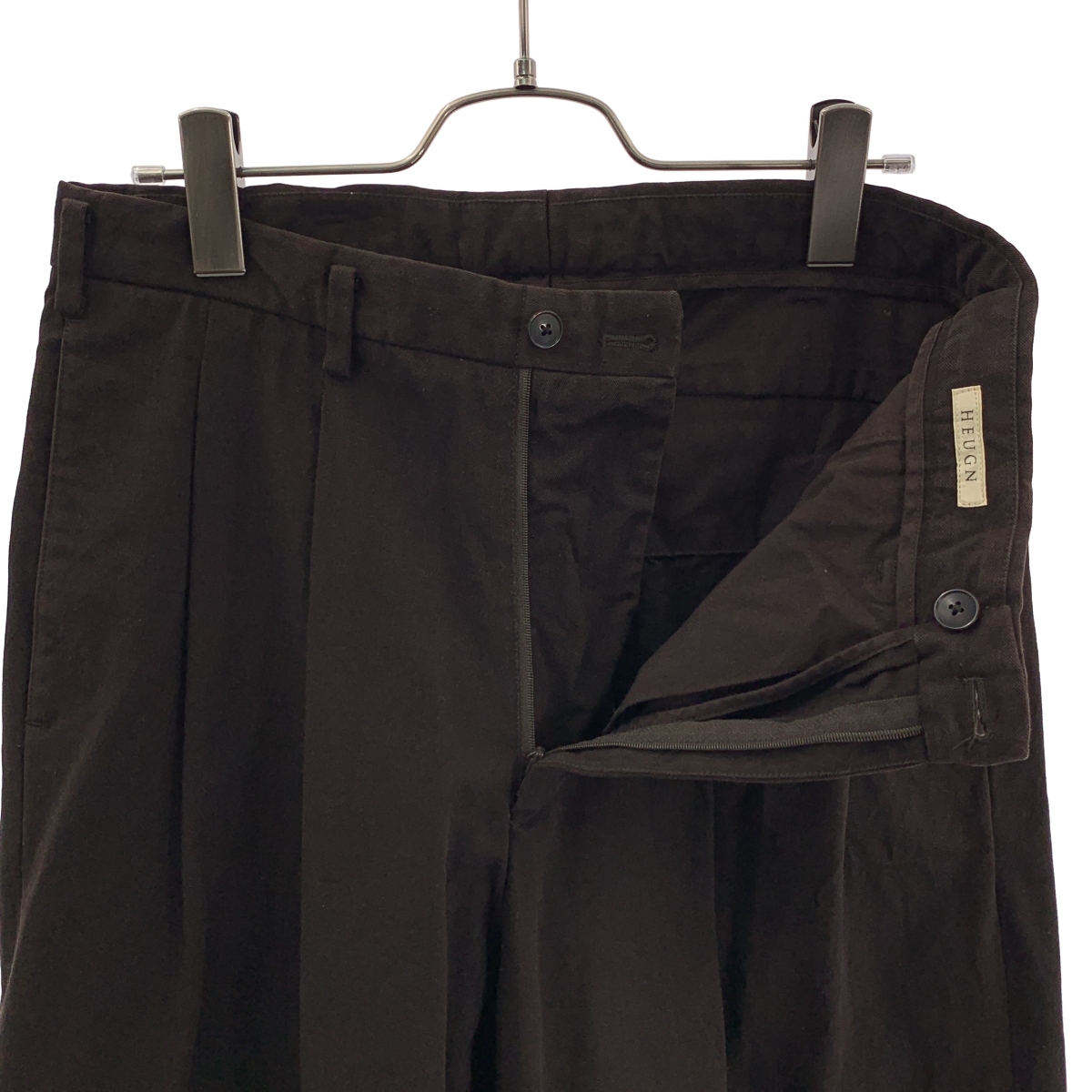 HEUGN / ユーゲン 2タック スラックス パンツ