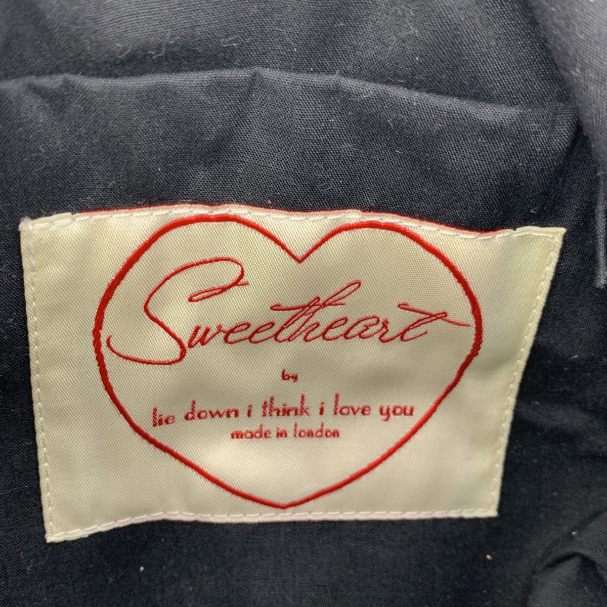 その他 lie down i think i love you / レザー キャット エンブロイダリー がま口 ショルダーバッグ