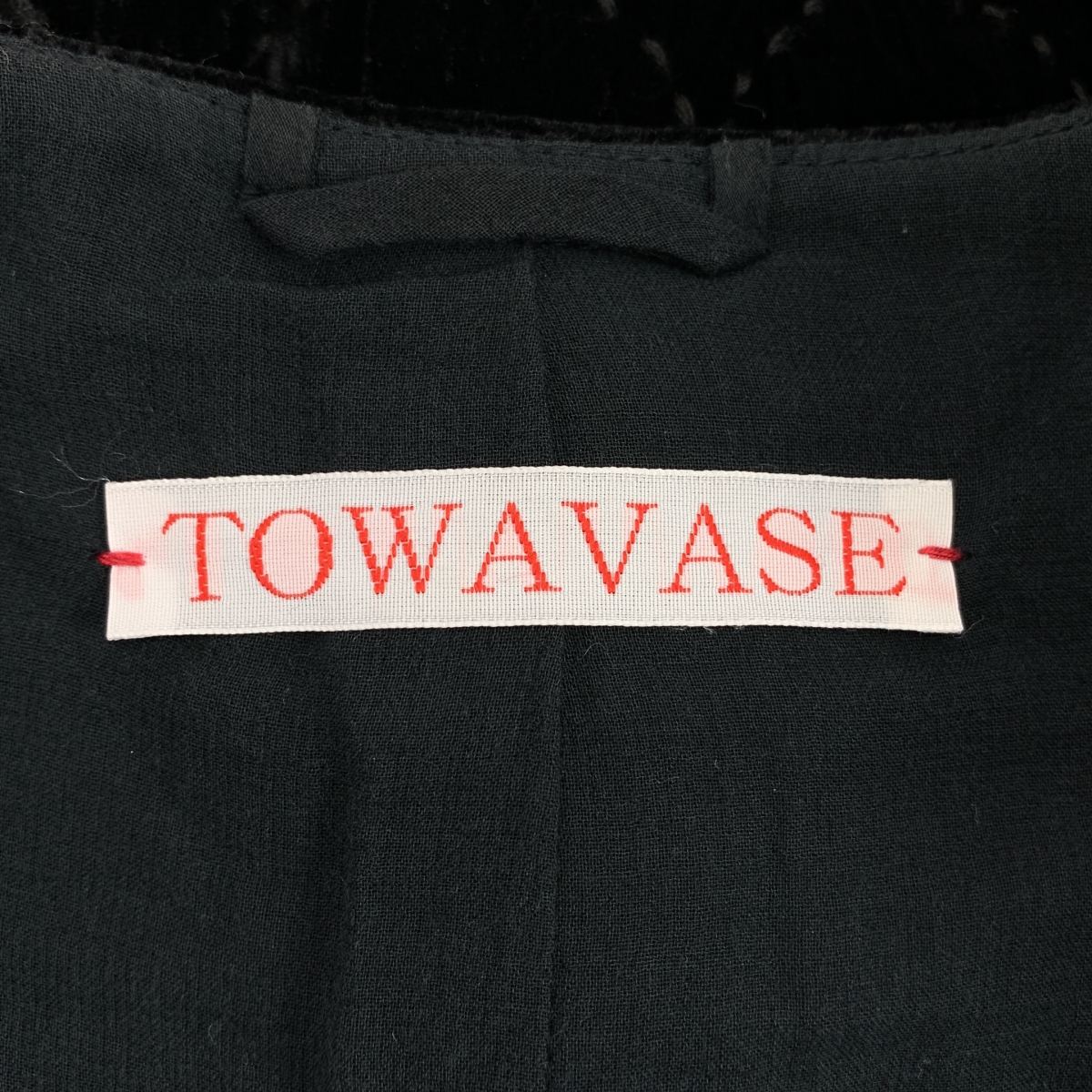 TOWAVASE / トワヴァーズ Permanent coat velvet embroidery ベルベット エンブロイダリー コート