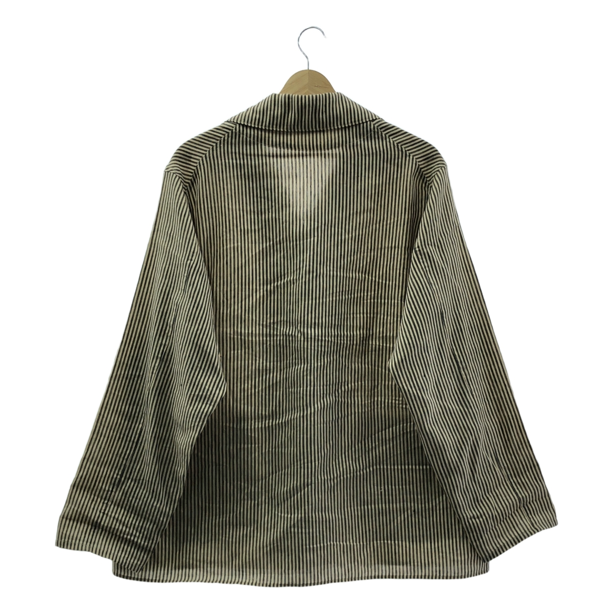 MAATEE&SONS / マーティー&サンズ SHIRTS JACKET C/L/N ストライプジャケット リネン/コットン/ナイロン