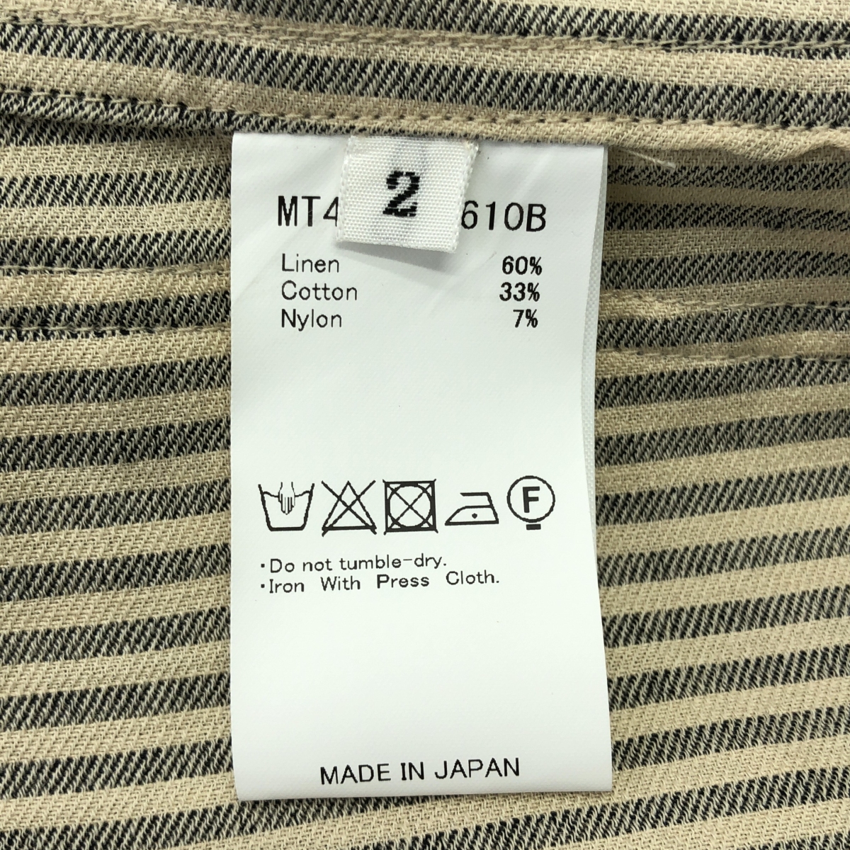 MAATEE&SONS / マーティー&サンズ SHIRTS JACKET C/L/N ストライプジャケット リネン/コットン/ナイロン