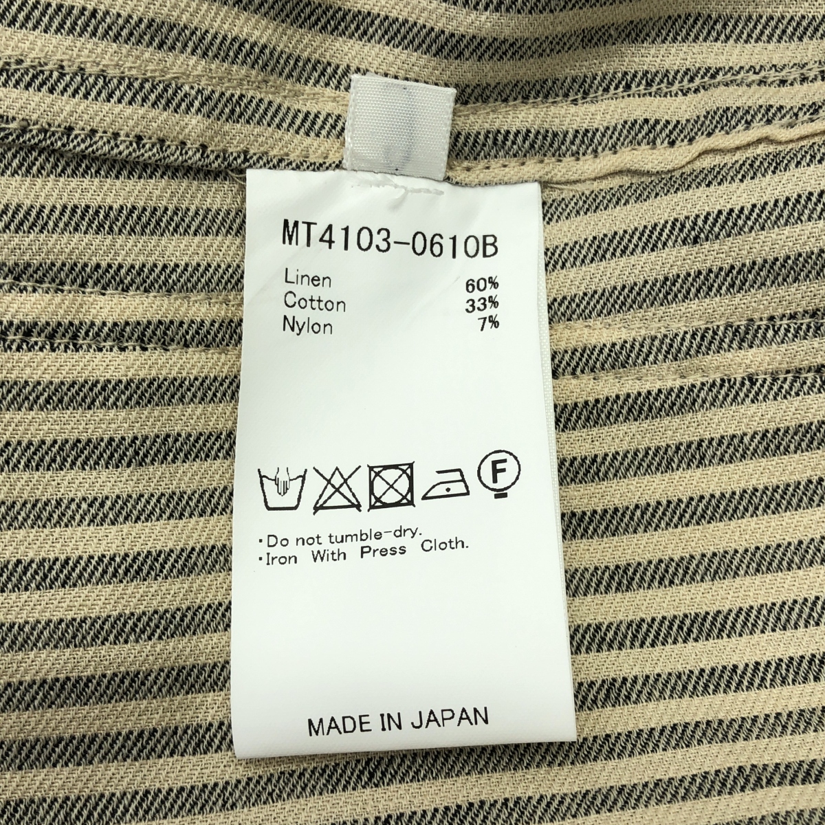 MAATEE&SONS / マーティー&サンズ SHIRTS JACKET C/L/N ストライプジャケット リネン/コットン/ナイロン