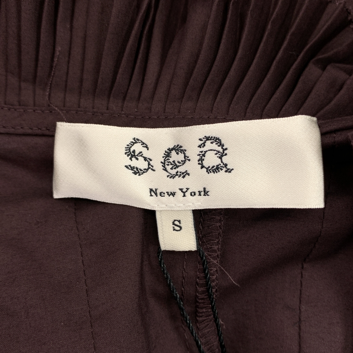 sea New York / シーニューヨーク コットン プリーツ ノースリーブシャツ