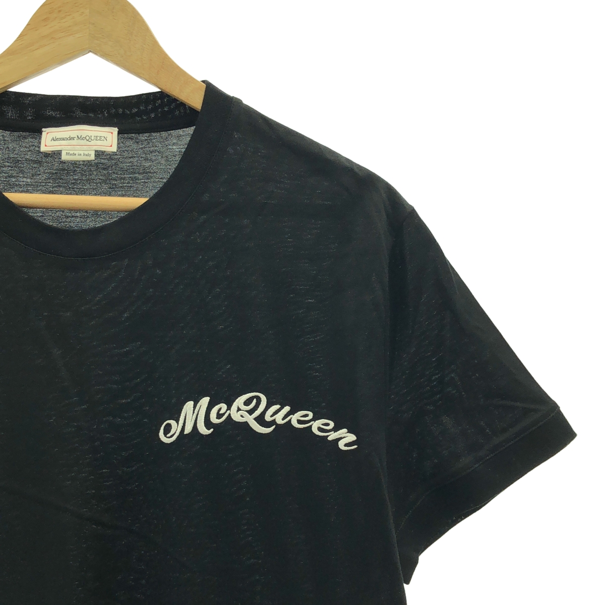 ALEXANDER MCQUEEN / アレキサンダーマックイーン ロゴ エンブロイダリー クルーネック カットソー