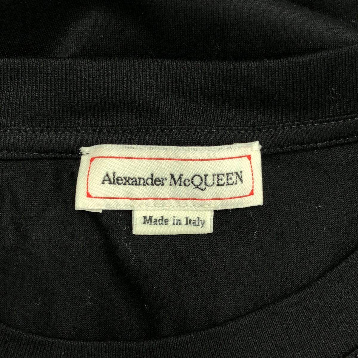 ALEXANDER MCQUEEN / アレキサンダーマックイーン ロゴ エンブロイダリー クルーネック カットソー