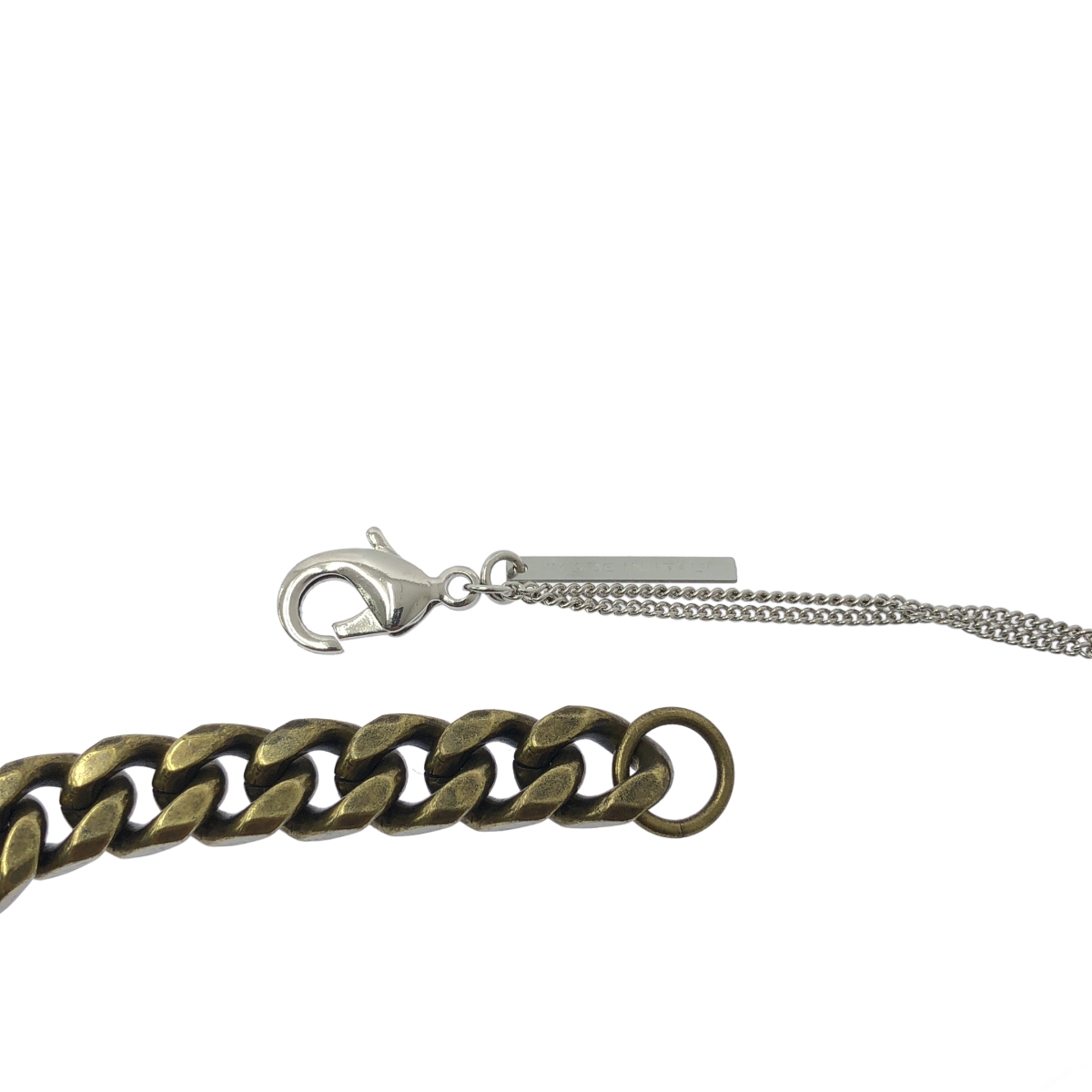 DRIES VAN NOTEN / ドリスヴァンノッテン タイガーアイ ストーン チェーンネックレス