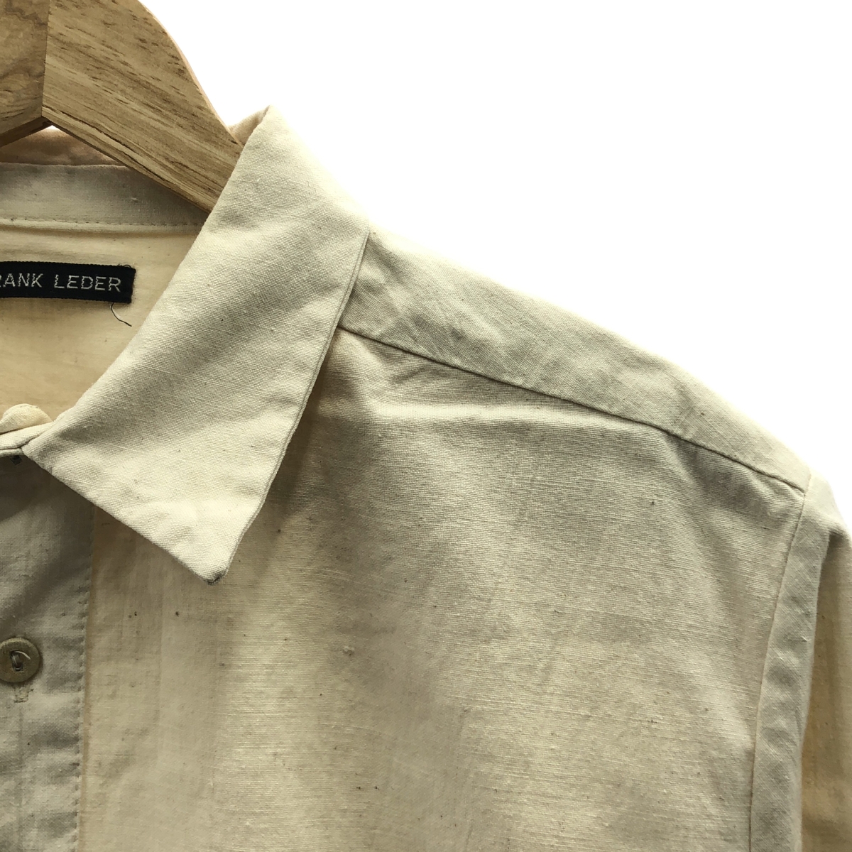 FRANK LEDER / フランクリーダー INTAGE BED LINEN SHIRT インテージ ベッド リネン シャツ