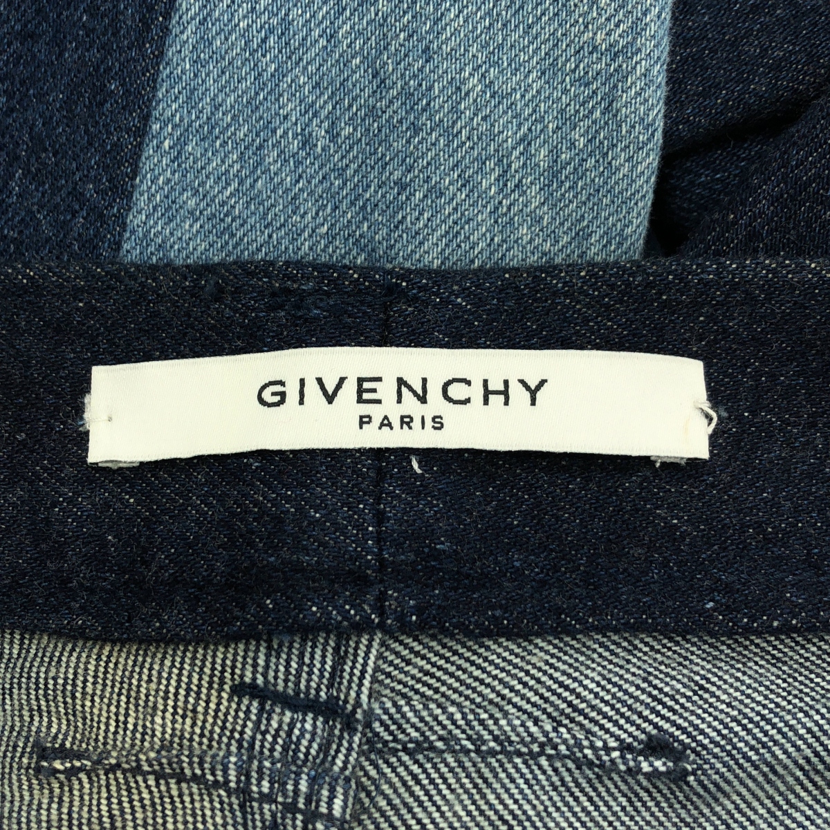 GIVENCHY / ジバンシィ スター 刺しゅう 切替 デニムパンツ