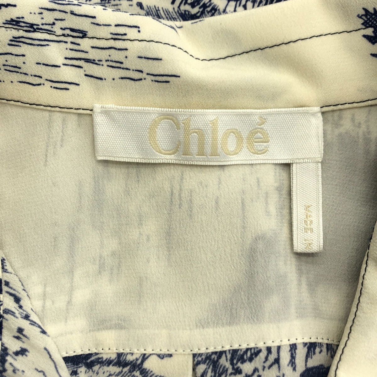 Chloe / クロエ シルク 総柄 シャツ ブラウス