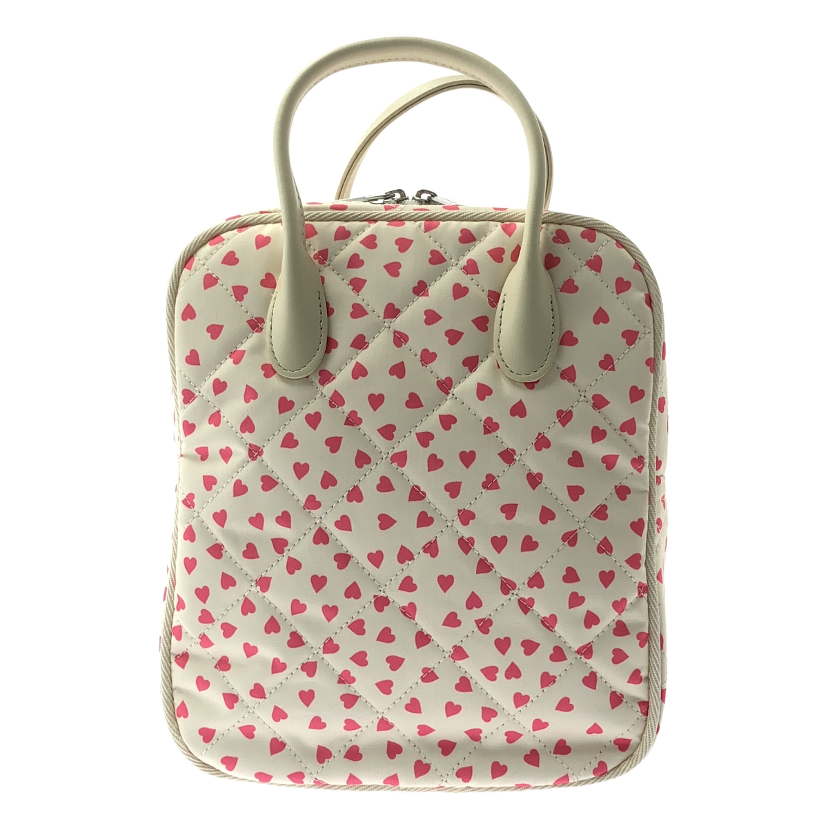 LeSportsac / レスポートサック 神崎恵さんコラボ BEAUTY MAKEUP BAG コーラル ハート キルト バッグ