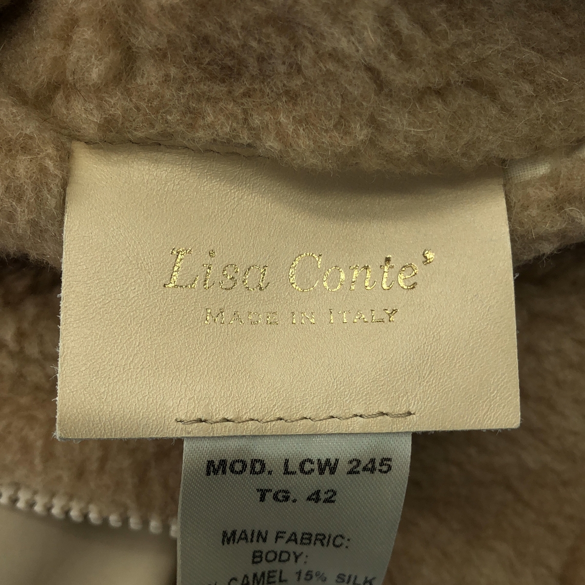 その他 キャメルファー ボア フーデッドジャケット