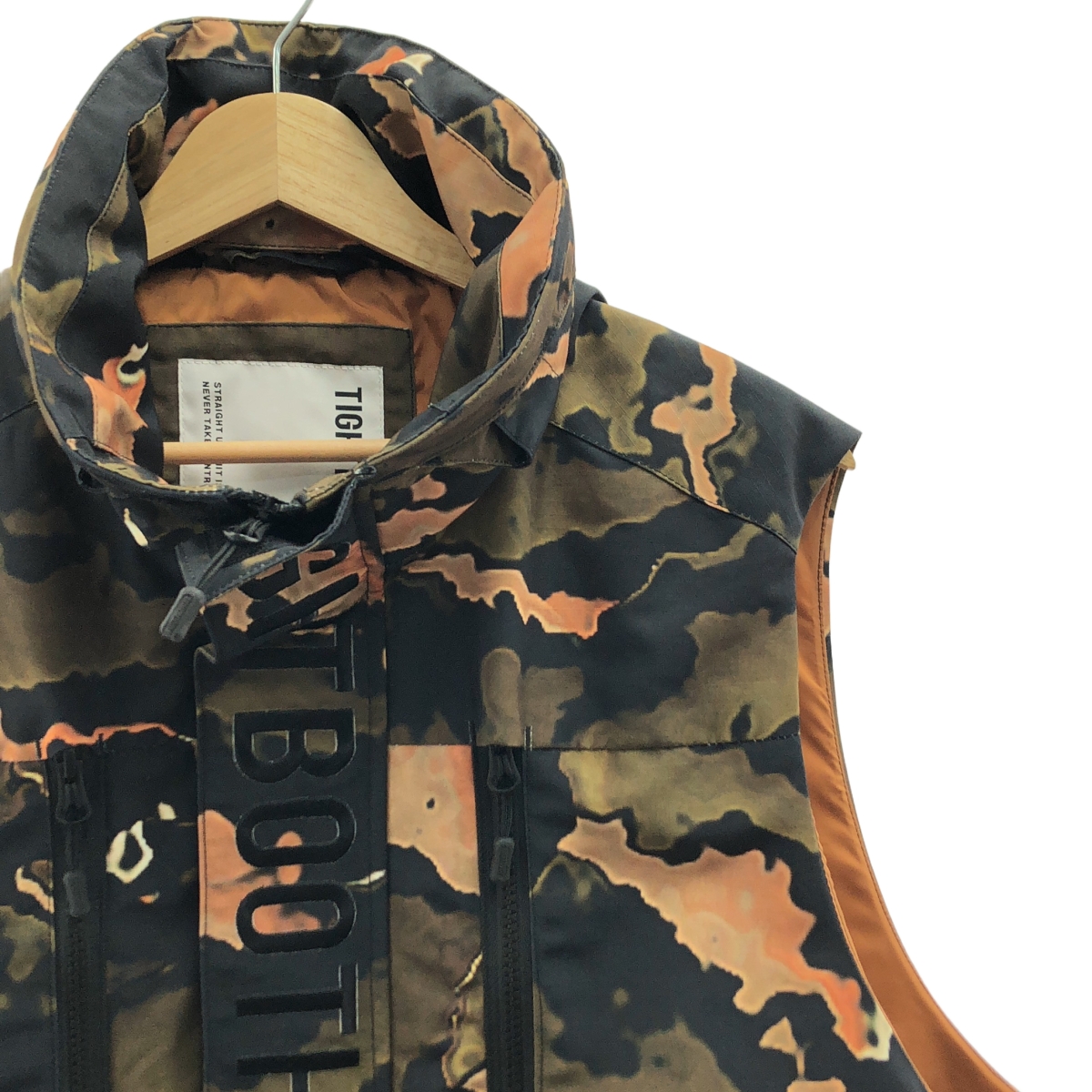 TIGHTBOOTH PRODUCTION / タイトブースプロダクション RIPSTOP TACTICAL VEST ORANGE CAMO リップストップ タクティカル ベスト オレンジカモ 迷彩