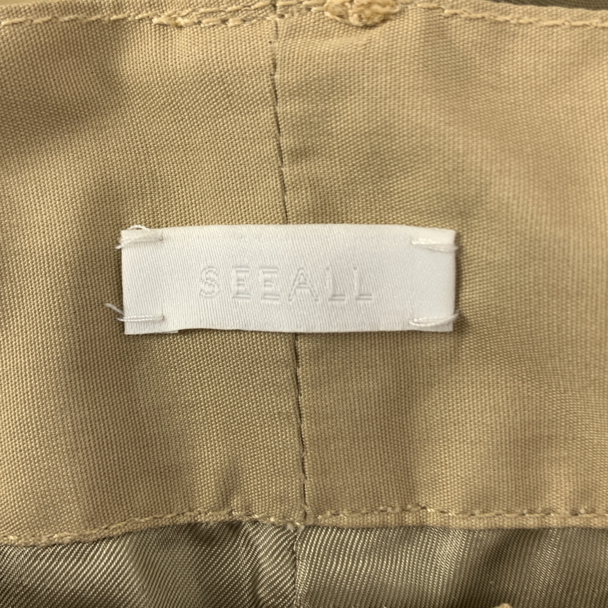 SEEALL / シーオール Reconstructed Trench Pants トレンチ パンツ