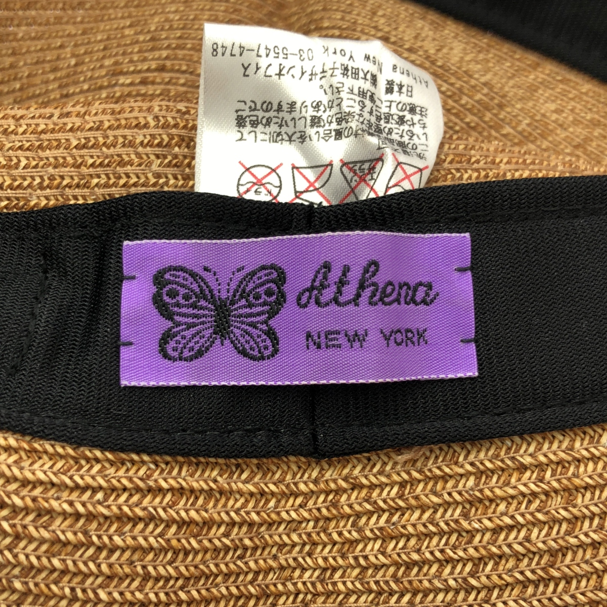 ATHENA NEW YORK / アシーナニューヨーク MADISON ストローハット 麦わら帽子