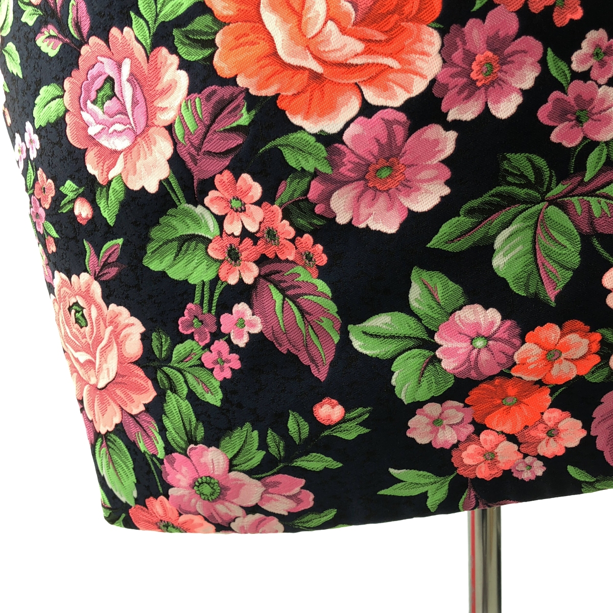 COMME des GARCONS / コムデギャルソン ポリエステル 総柄 ジャガード フラワー オーバーシルエットドローストリング スカート