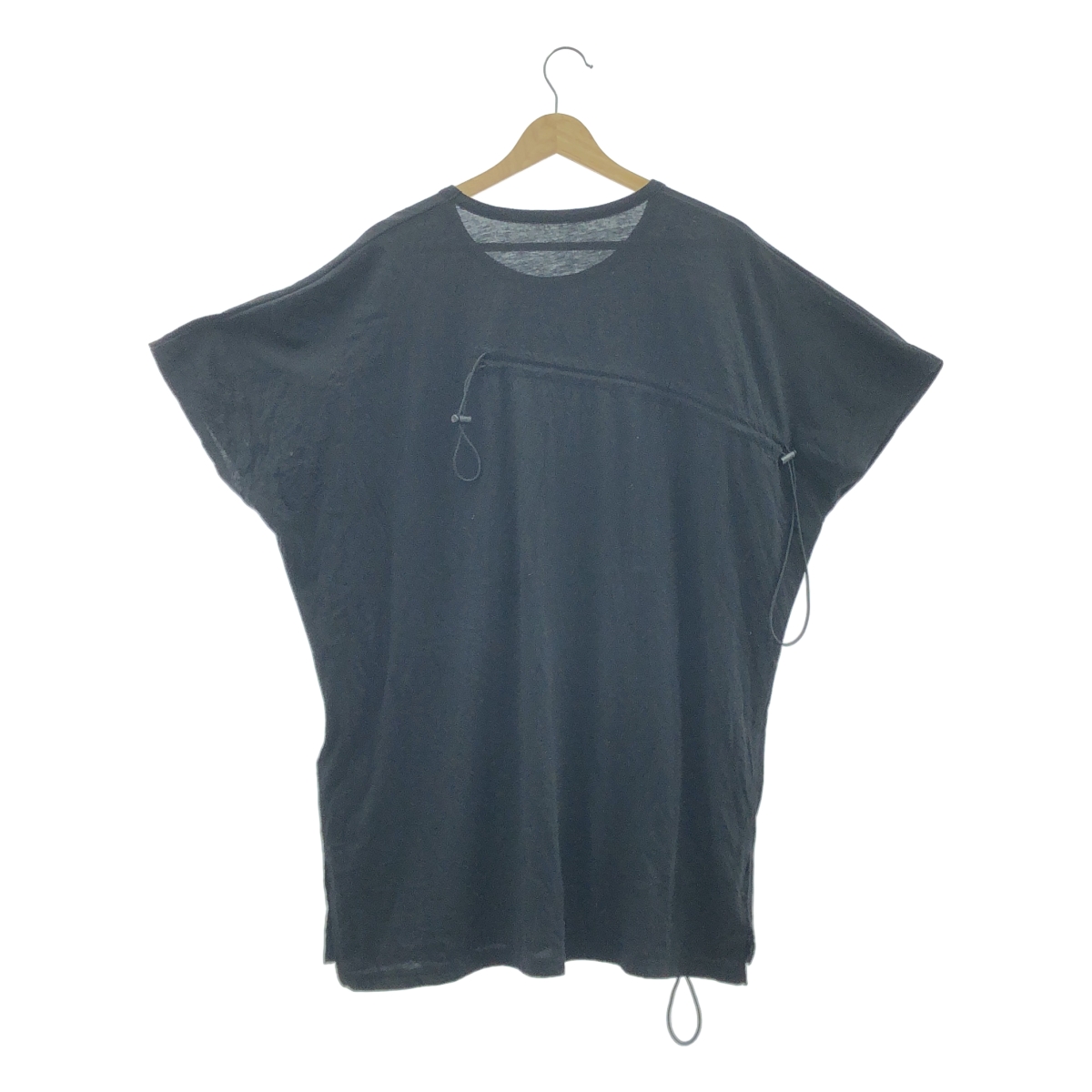 Ground Y / グラウンドワイ コットン アシンメトリー ギャザー トップス