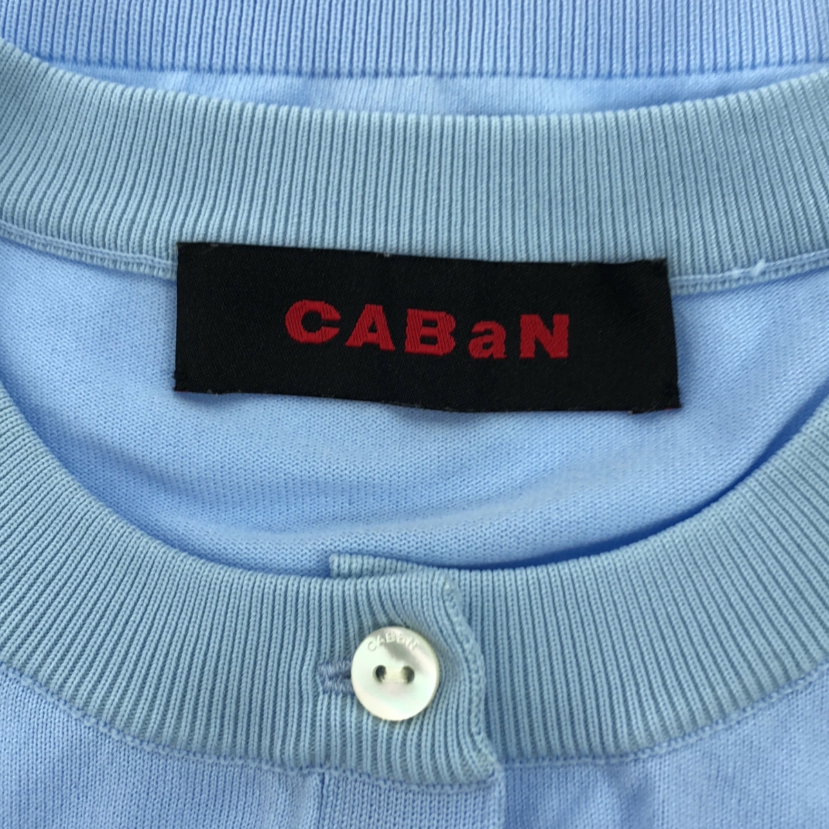 CABaN / キャバン ファインポリエステル ハーフスリーブ ポケット カーディガン