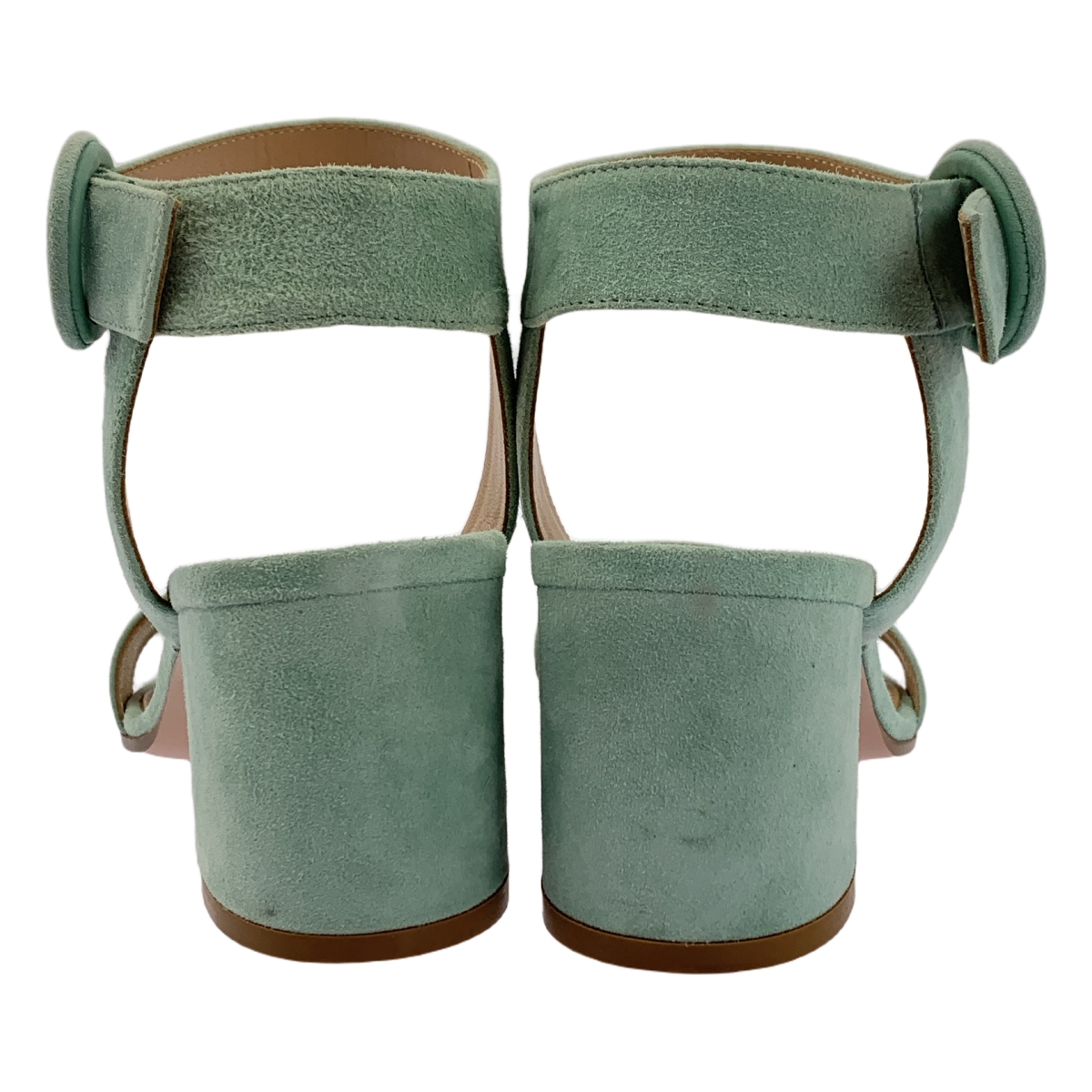 Gianvito Rossi / ジャンヴィトロッシ スエード アンクルストラップ ヒール サンダル