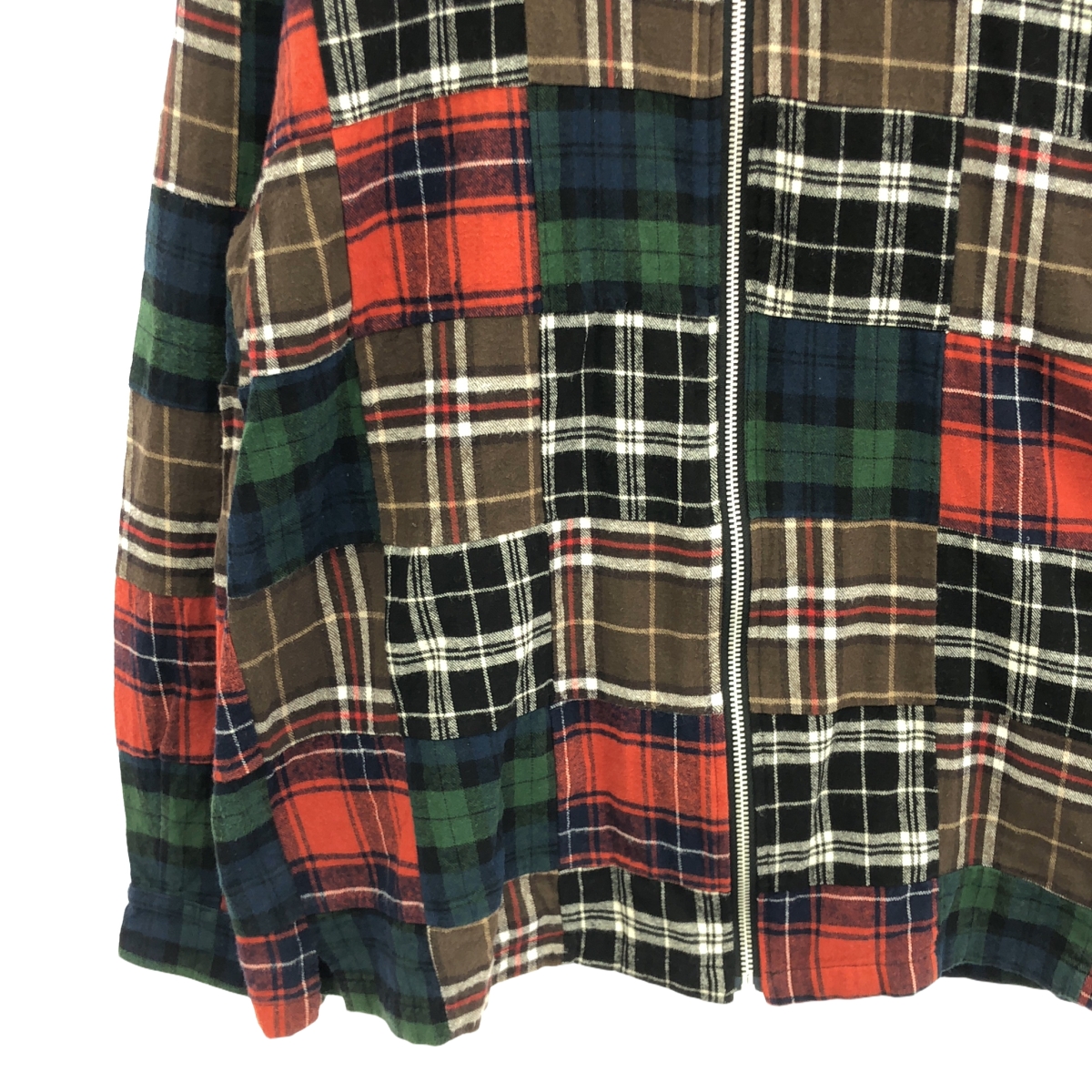 STUSSY / ステューシー PATCHWORK ZIP UP L/S SHIRT パッチワーク フランネル ジップアップ シャツ