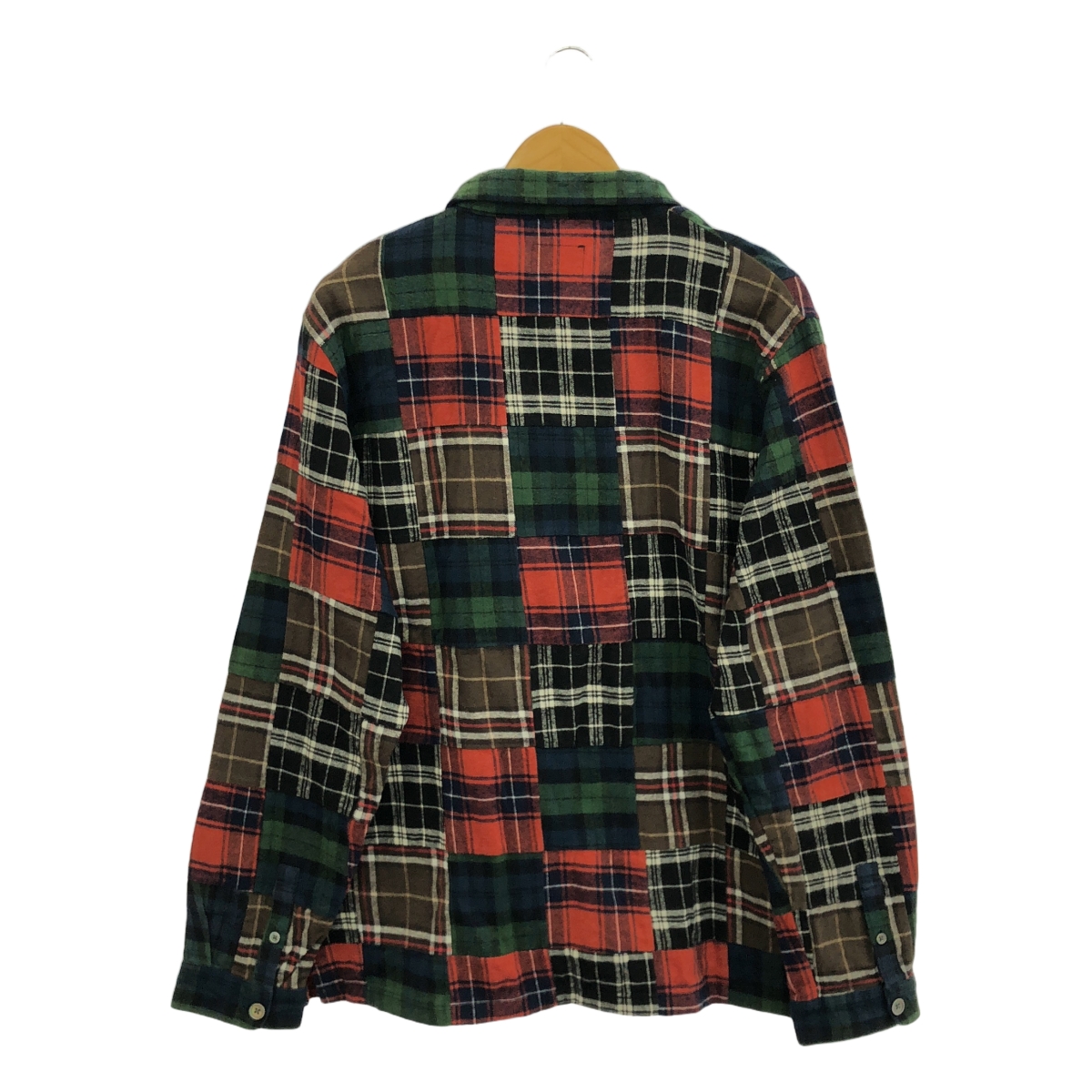 STUSSY / ステューシー PATCHWORK ZIP UP L/S SHIRT パッチワーク フランネル ジップアップ シャツ