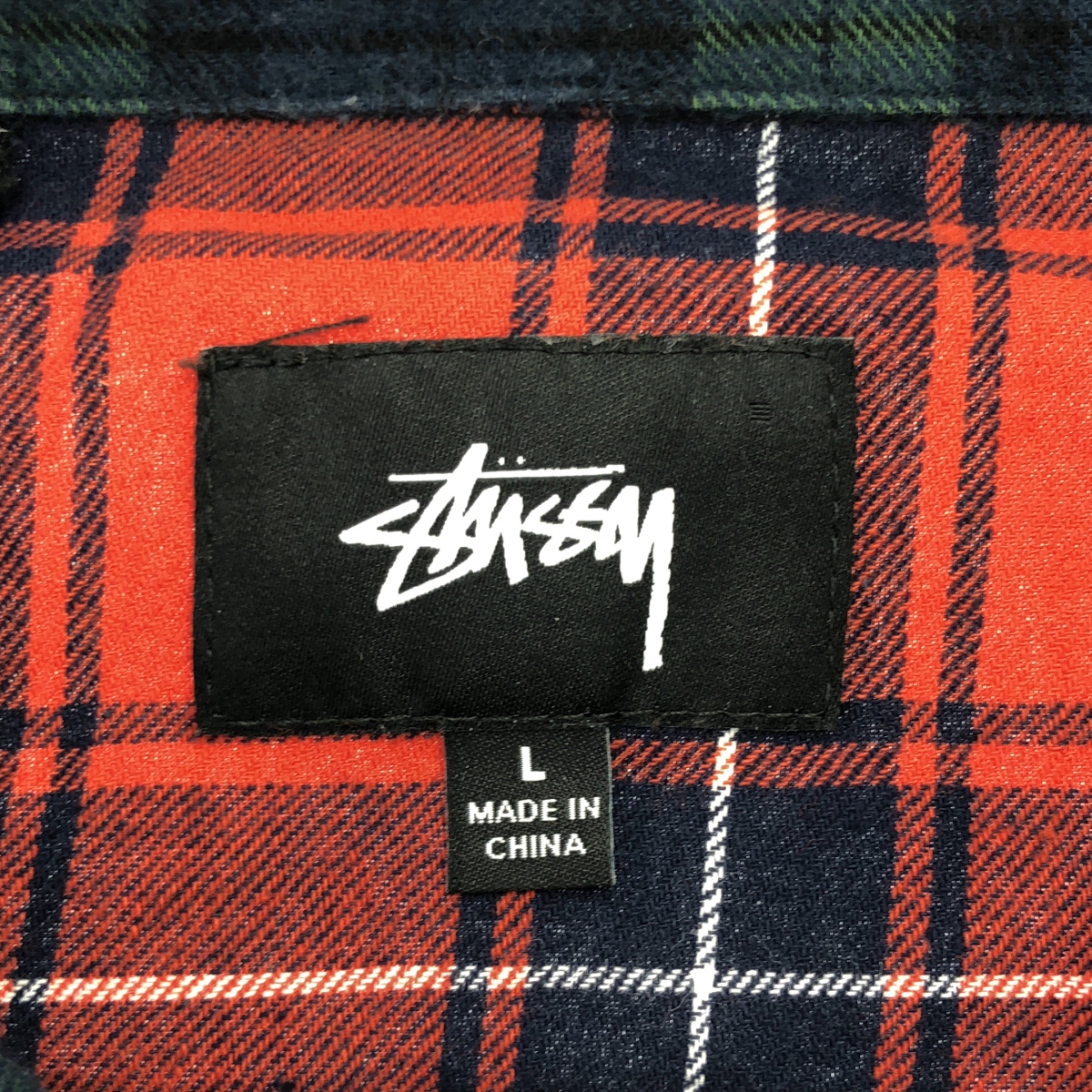 STUSSY / ステューシー PATCHWORK ZIP UP L/S SHIRT パッチワーク フランネル ジップアップ シャツ