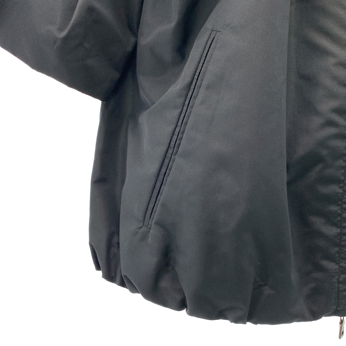 PRADA / プラダ ノーカラー ギャザー タックスリーブ ジャケット