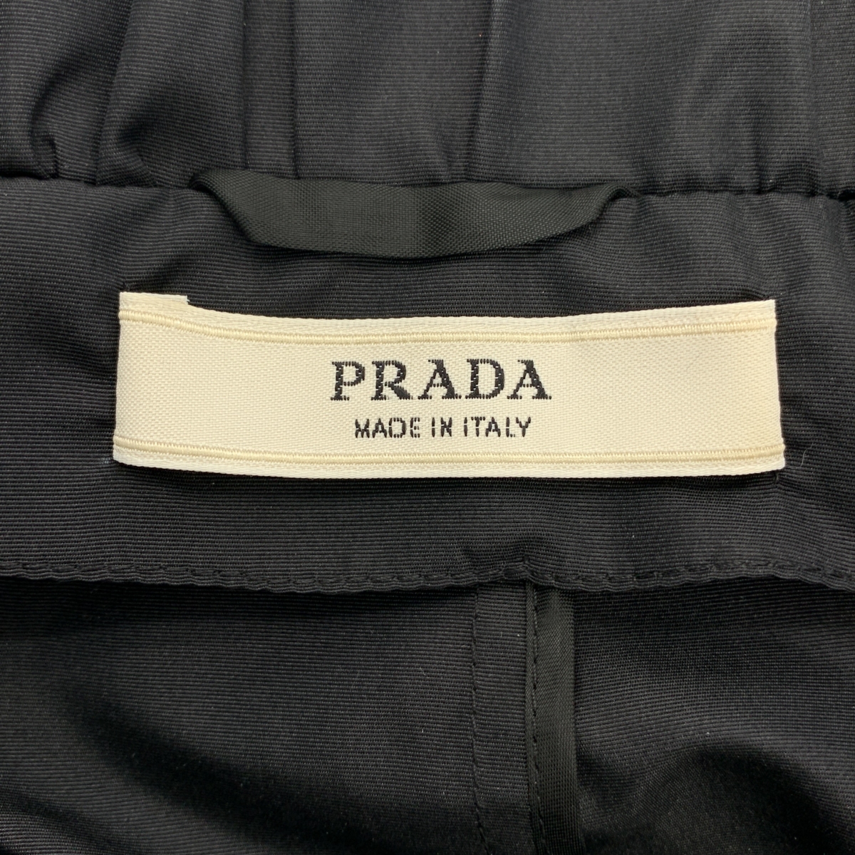 PRADA / プラダ ノーカラー ギャザー タックスリーブ ジャケット