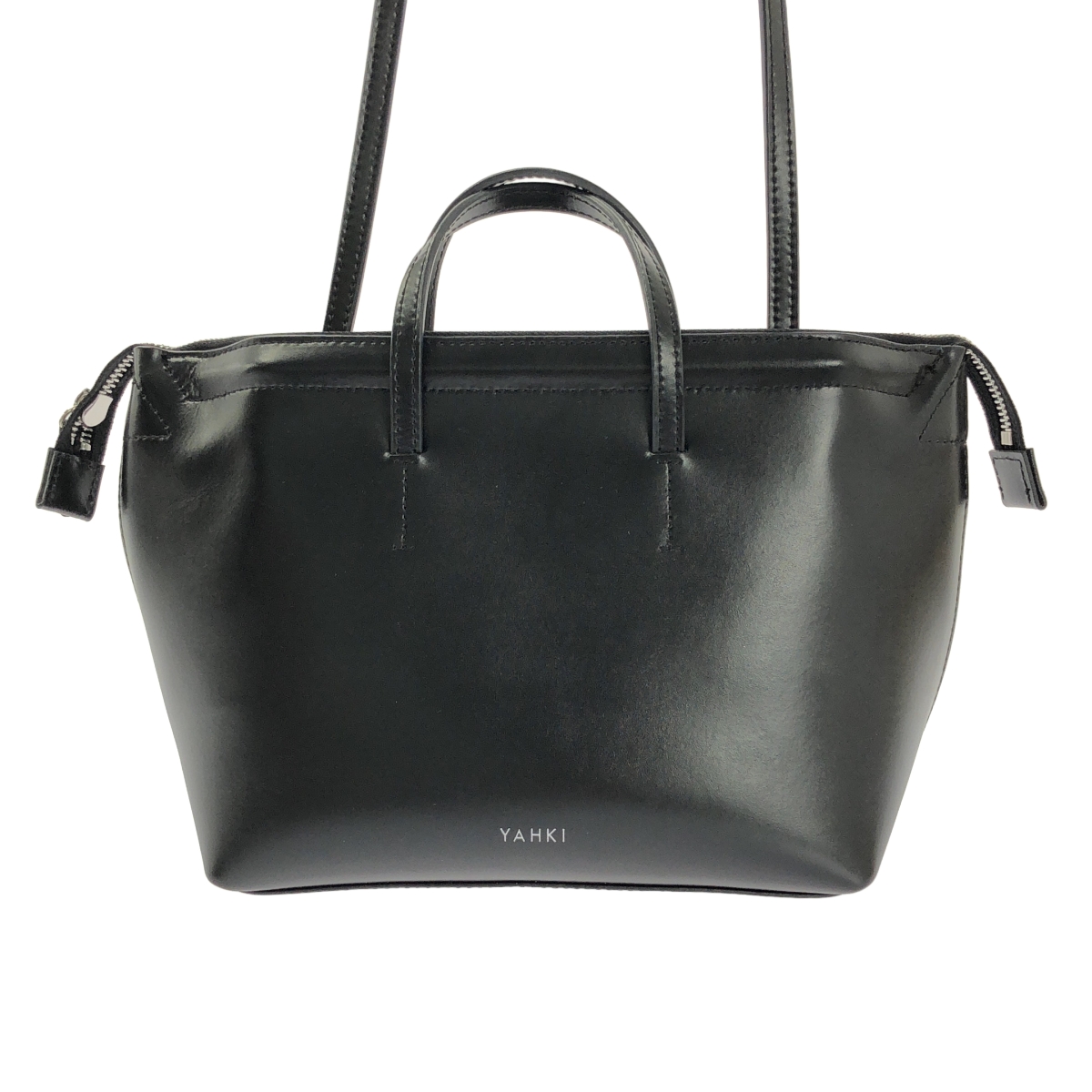 YAHKI / ヤーキ 2way ショルダー付き ロゴ ハンドバッグ