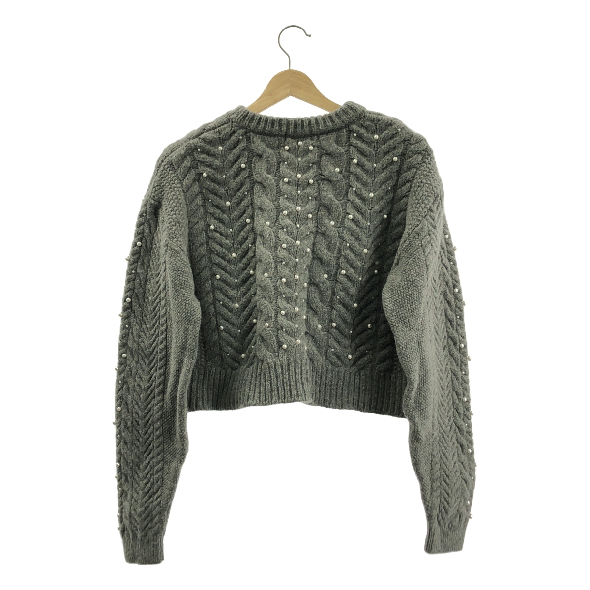 IENA / イエナ パールツキケーブルプルオーバー ニット