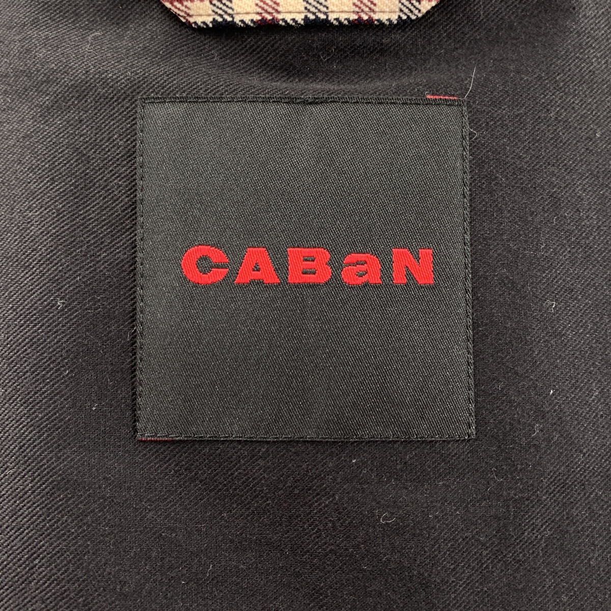 CABaN / キャバン ウールギャバジン ガンクラブチェックスタンドカラーコート / 総裏地