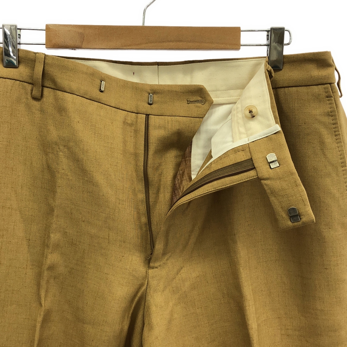 GUCCI / グッチ レーヨン リネン スラックスパンツ