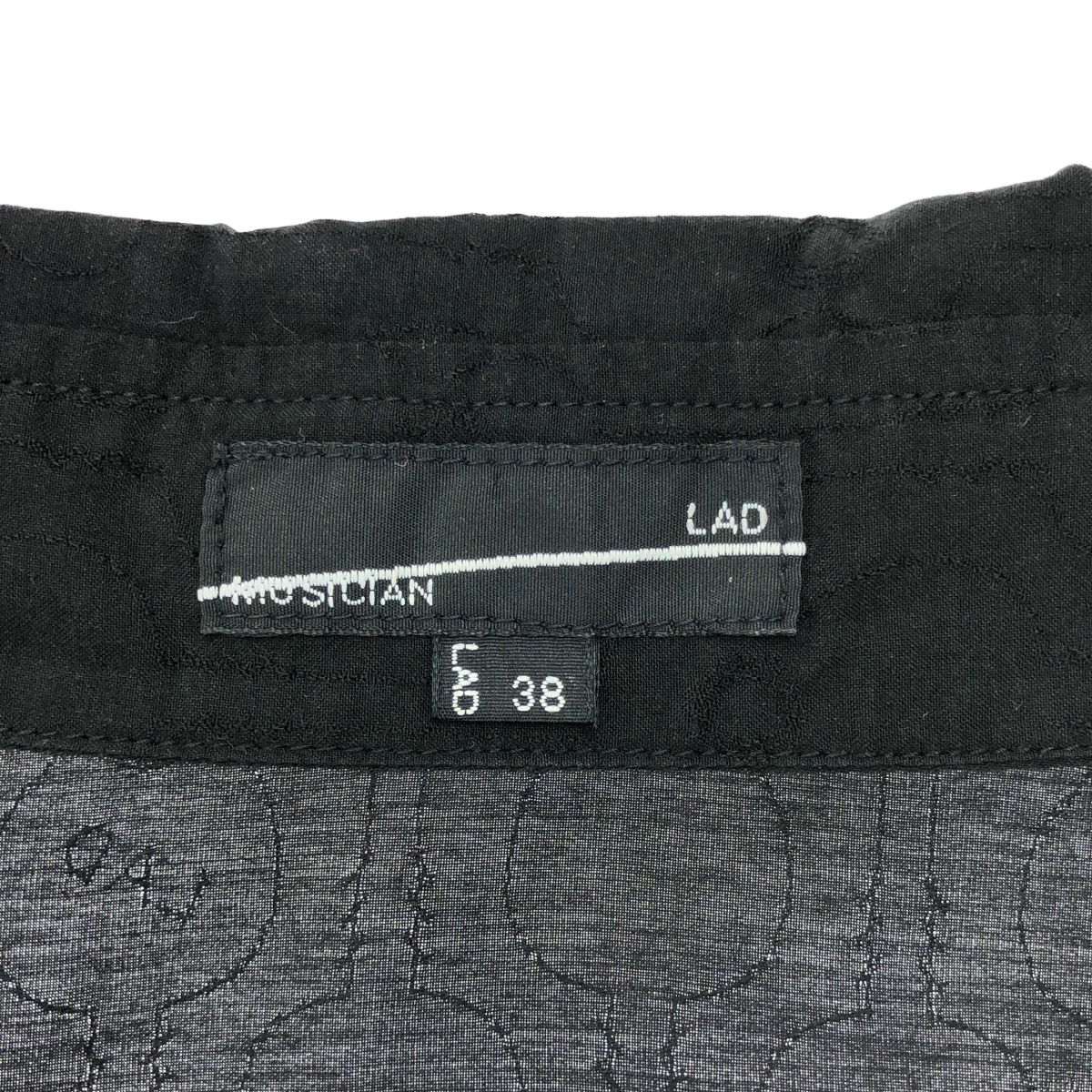 LAD MUSICIAN / ラッドミュージシャン 総ロゴ エンブロイダリー シャツ ワンピース