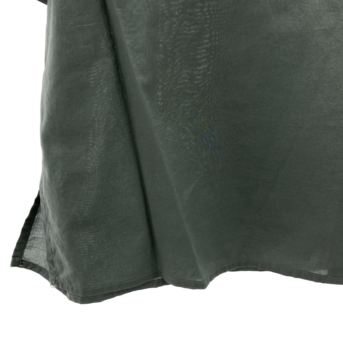 MARGARET HOWELL / マーガレットハウエル SHEER COTTON ショールカラー 半袖シャツ