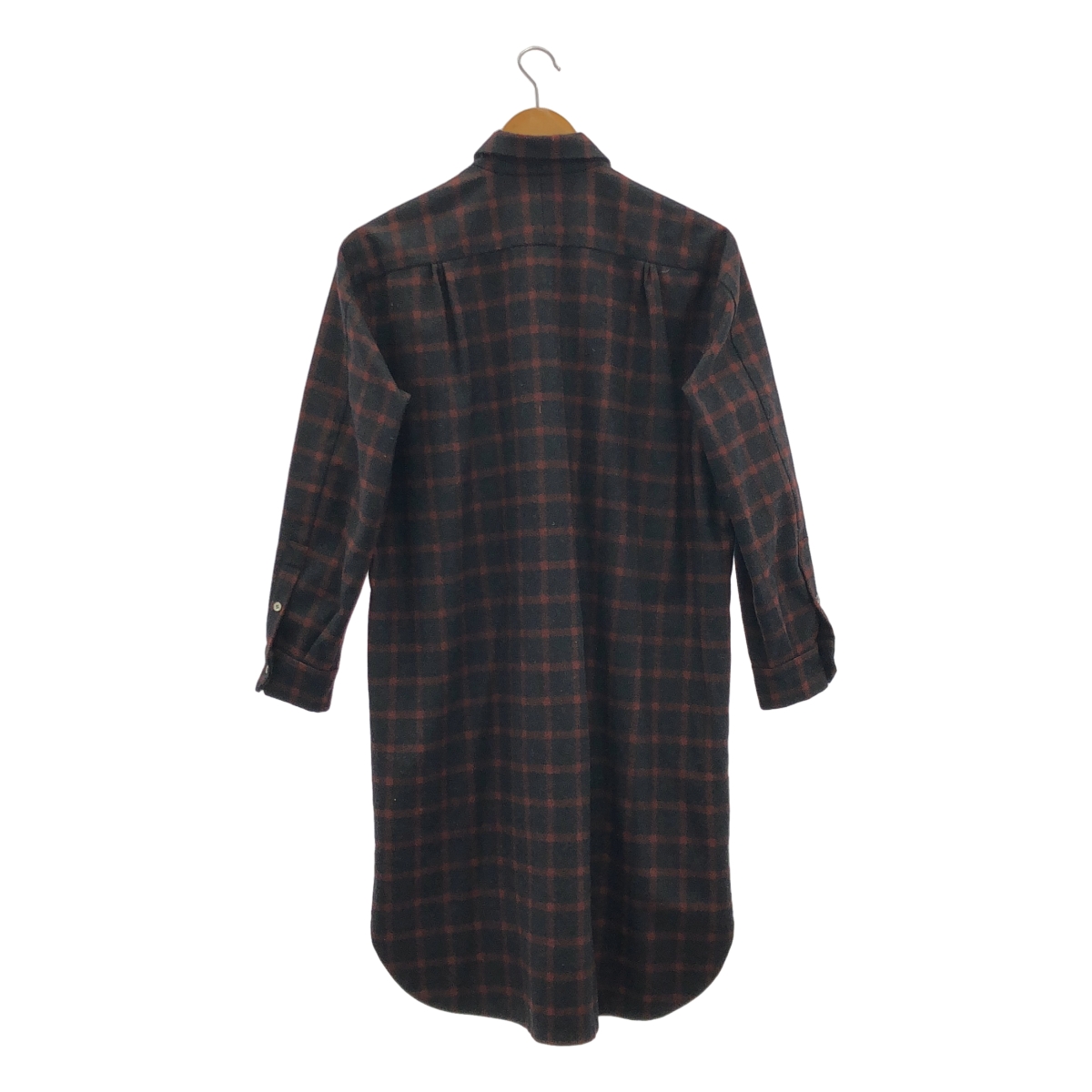 Drawer / ドゥロワー ウール ポケット付き プルオーバー シャツ ワンピース