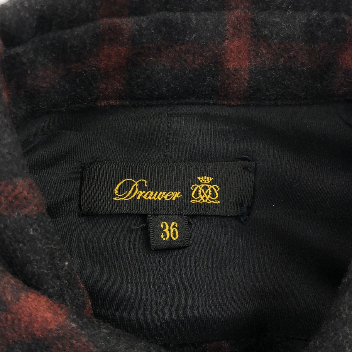 Drawer / ドゥロワー ウール ポケット付き プルオーバー シャツ ワンピース