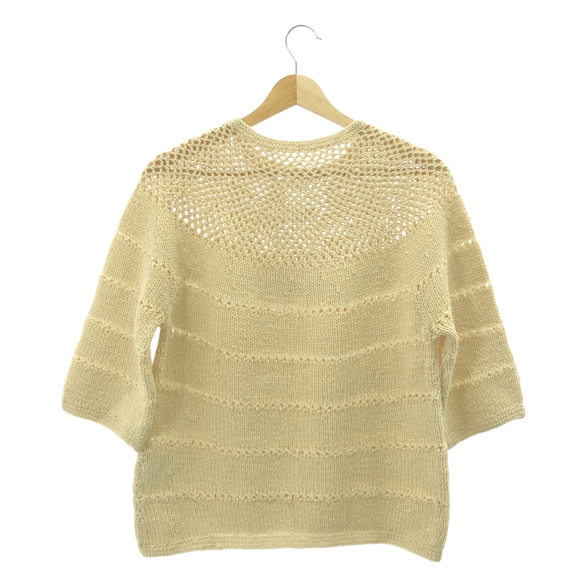 JUNYA WATANABE COMME des GARCONS / ジュンヤワタナベ 手編み ウール クルーネック ニット