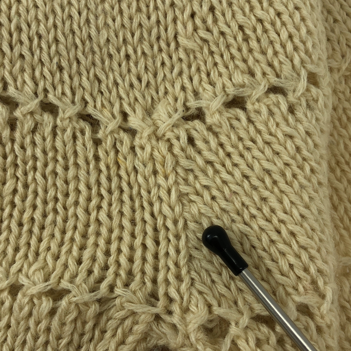 JUNYA WATANABE COMME des GARCONS / ジュンヤワタナベ 手編み ウール クルーネック ニット