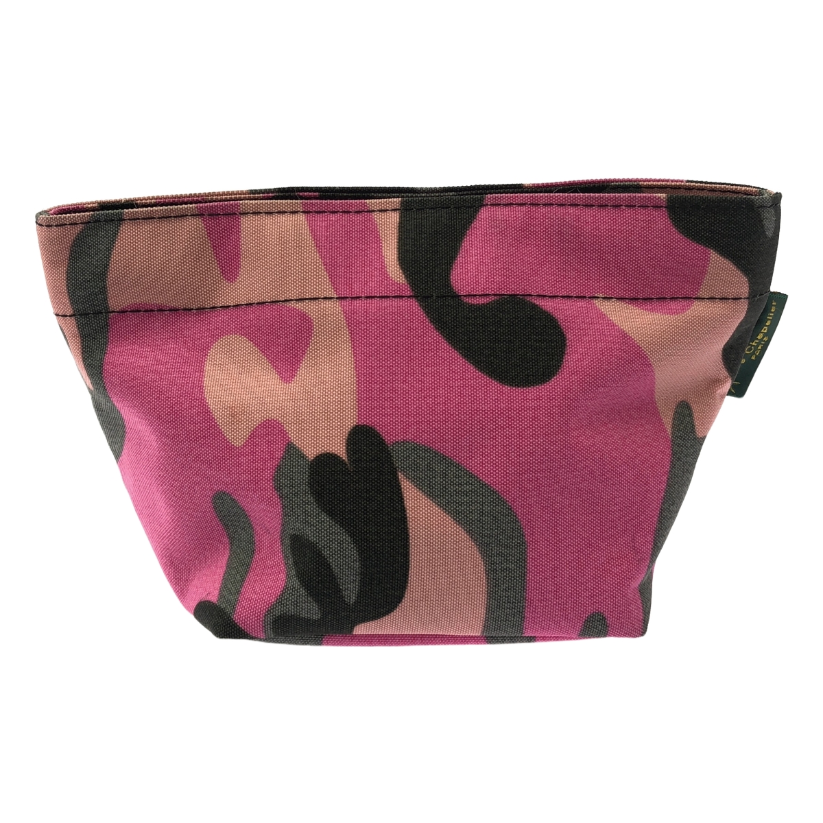 HERVE CHAPELIER / エルベシャプリエ 総柄 迷彩 カモフラージュ ナイロン 舟型ポーチ バッグ