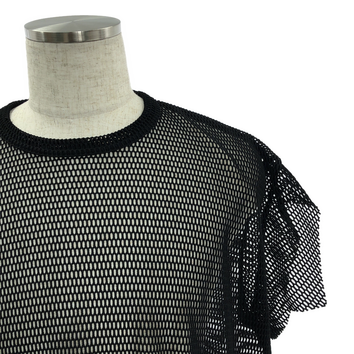 BLACK COMME des GARCONS / ブラックコムデギャルソン ランダムカット メッシュ カットソー