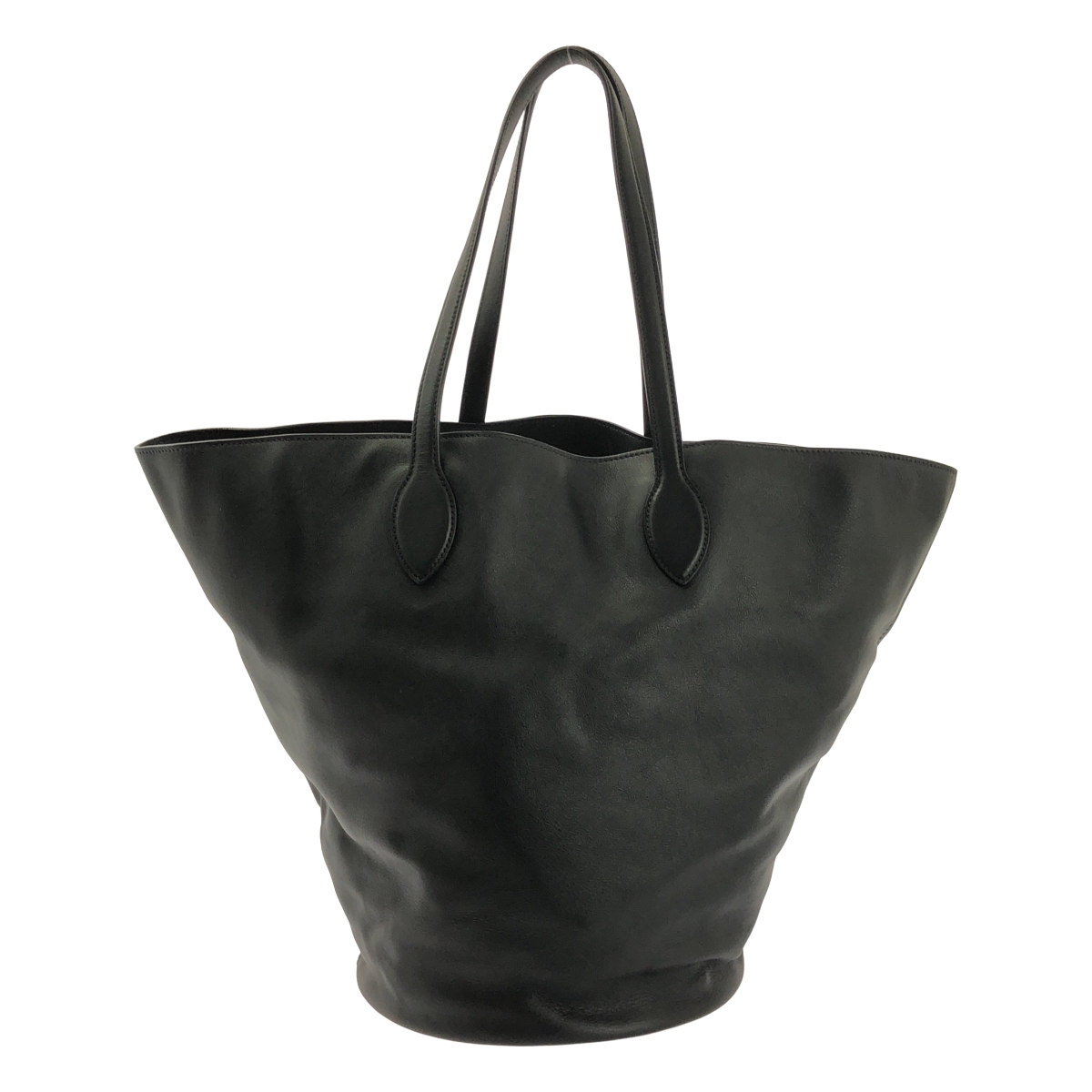 Khaite / ケイト ポーチ付き レザー ロゴ トートバッグ